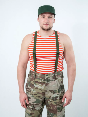 Майка-тельняшка (ГОСТ облегченный) МЧС, оранжевый - интернет магазин Полигон