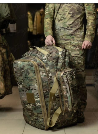 Сумка тактическая транспортировочная на колесиках СКАРБ, цвет Мультикам - интернет магазин Полигон