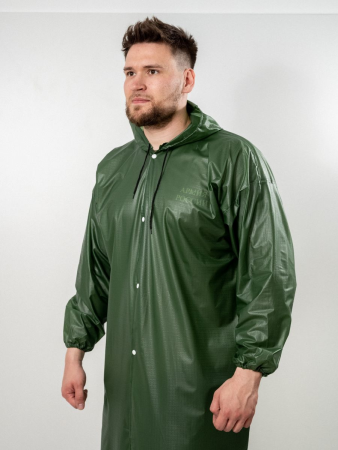 Плащ-Дождевик, зеленый, винил - интернет магазин Полигон
