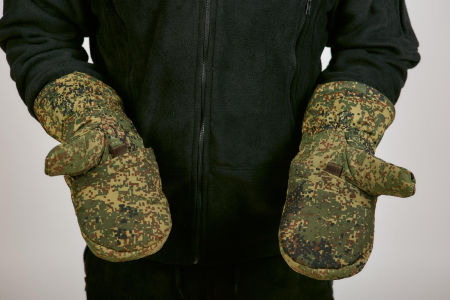 Рукавицы утепленные, зеленый - интернет магазин Полигон