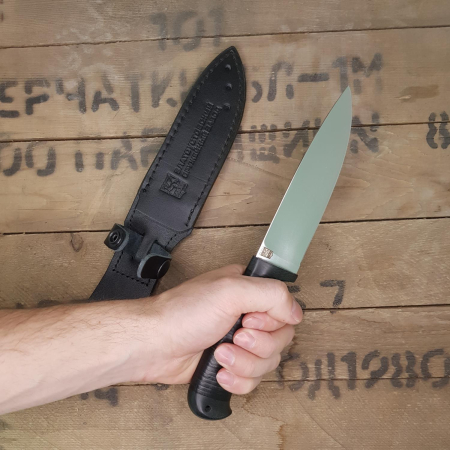 Нож Златоуст Шашлычный (сталь 95х18, кожа) - интернет магазин Полигон