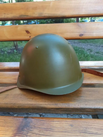 Каска стальная СШ-40, оливковый, сталь - интернет магазин Полигон