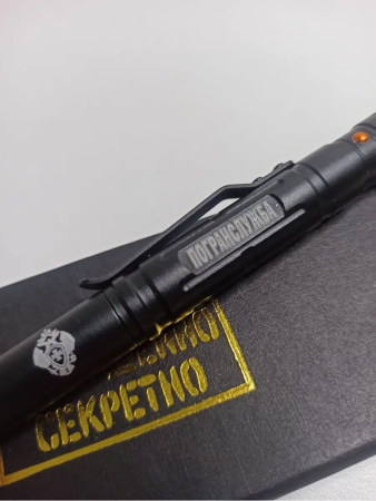 Ручка тактическая Погранвойска, черный - интернет магазин Полигон