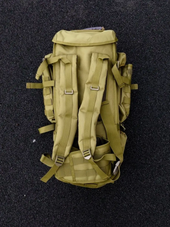 Рюкзак ОХОТНИК с чехлом для ружья, оливковый, 75 л - интернет магазин Полигон