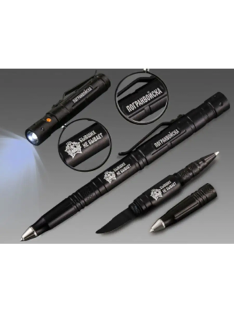 Ручка тактическая Погранвойска, черный - интернет магазин Полигон