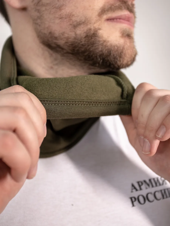 Шарф ВКБО, оливковый, флис - интернет магазин Полигон