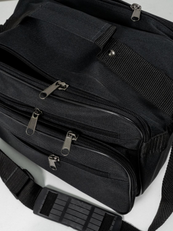 Сумка наплечная Средний коммерсант, черный - интернет магазин Полигон