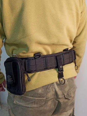 Пояс тактический Molle Girdle 5 в 1 Molle Girdle, черный - интернет магазин Полигон