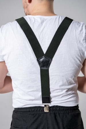 Подтяжки рифленые, оливковый - интернет магазин Полигон