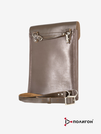Сумка полевая Офицер, коричневый, кожа - интернет магазин Полигон