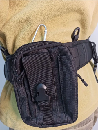 Пояс тактический Molle Girdle 5 в 1 Molle Girdle, черный - интернет магазин Полигон