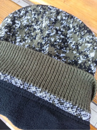 Тактическая маска балаклава для лица, полушерсть, 2 ОТВЕРСТИЯ на ФЛИСЕ, камуфляж зеленая цифра - интернет магазин Полигон