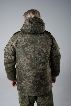 Куртка зимняя Полевая, ткань рип-стоп, цвет Зеленая цифра - интернет магазин Полигон