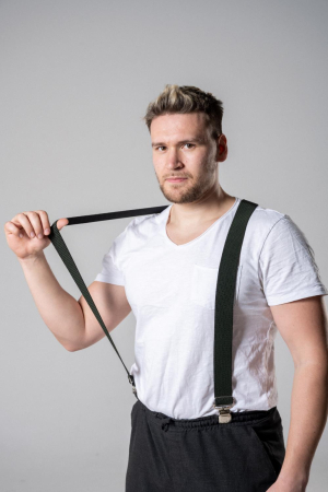 Подтяжки офисные, оливковый 40 мм - интернет магазин Полигон