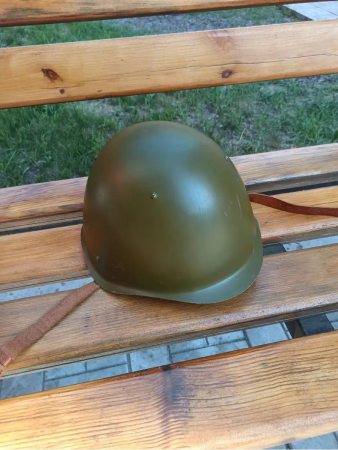 Каска стальная СШ-40, оливковый, сталь - интернет магазин Полигон