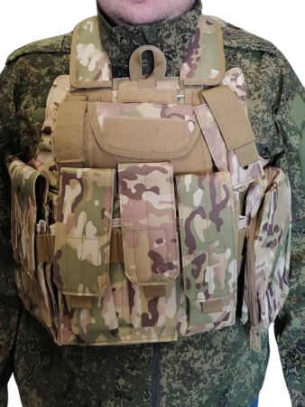 Разгрузочный жилет CIRAS Molle, мультикам - интернет магазин Полигон