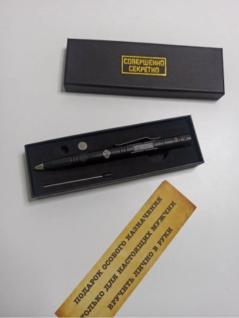 Ручка тактическая Погранвойска, черный - интернет магазин Полигон