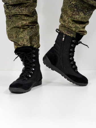 Берцы тактические ШТУРМ 014, черный, замша - интернет магазин Полигон