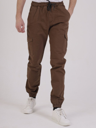 Брюки Джогеры артикул 681 Турция, NESET коричневый - интернет магазин Полигон