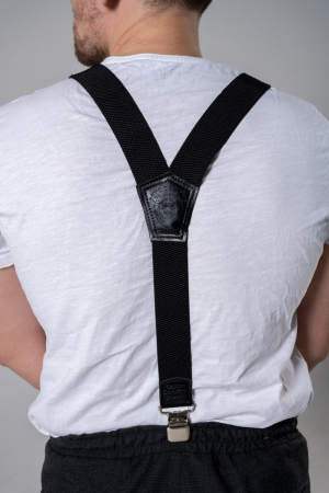 Подтяжки офисные, черный 40 мм - интернет магазин Полигон