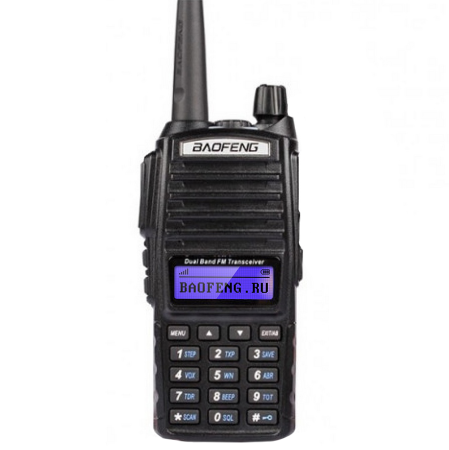 Портативная двухдиапазонная радиостанция Baofeng UV-82 №19, черный - интернет магазин Полигон