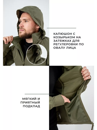 Ветровка UAF Jacket Джунгли, тактическая, цвет Зелёный  - интернет магазин Полигон